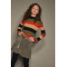 NoBell  yarn dyed striped knitted top Q108-3307